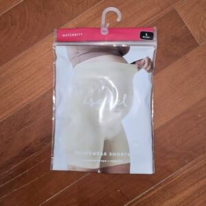 Black Maternity Shapewear Shorts — BLACK in Color